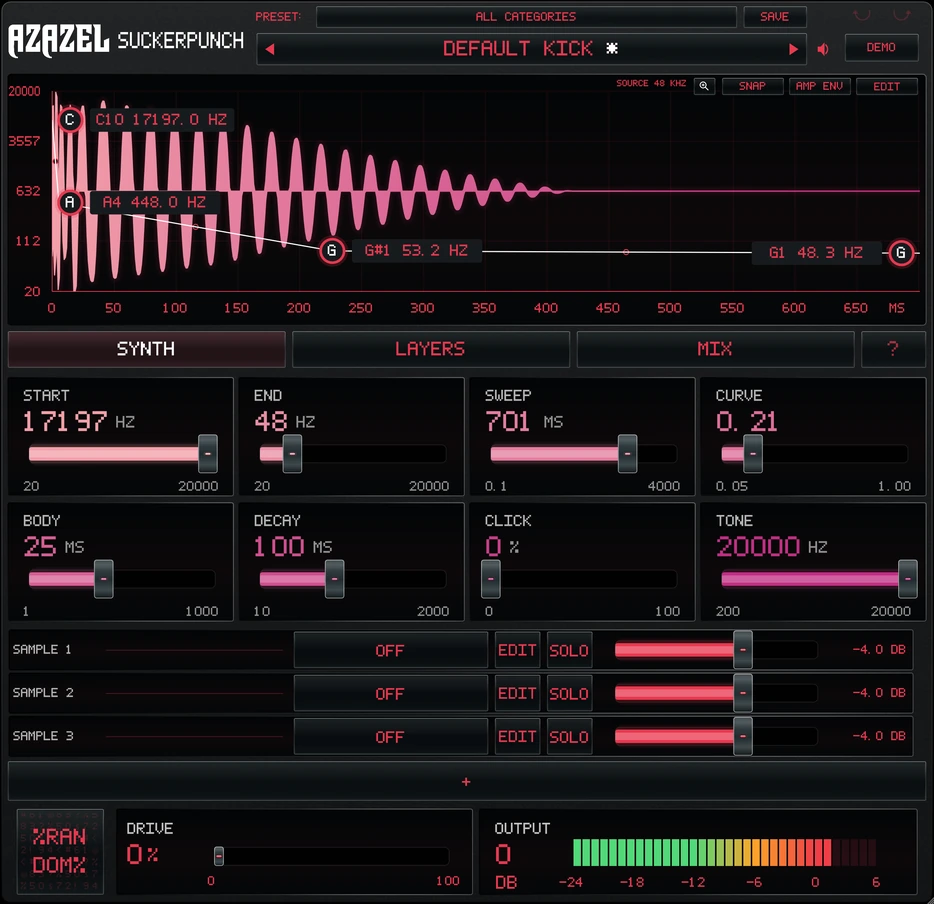Current Suckerpunch interface with the help tour's active area highlighted